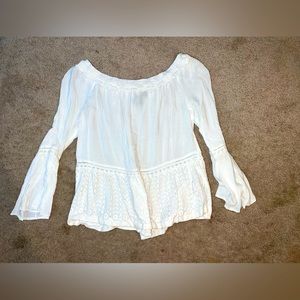 White peasant shirt